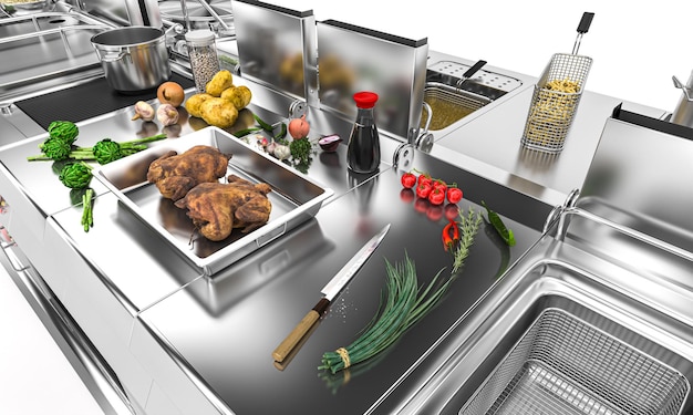 Professional commercial kitchen equipment